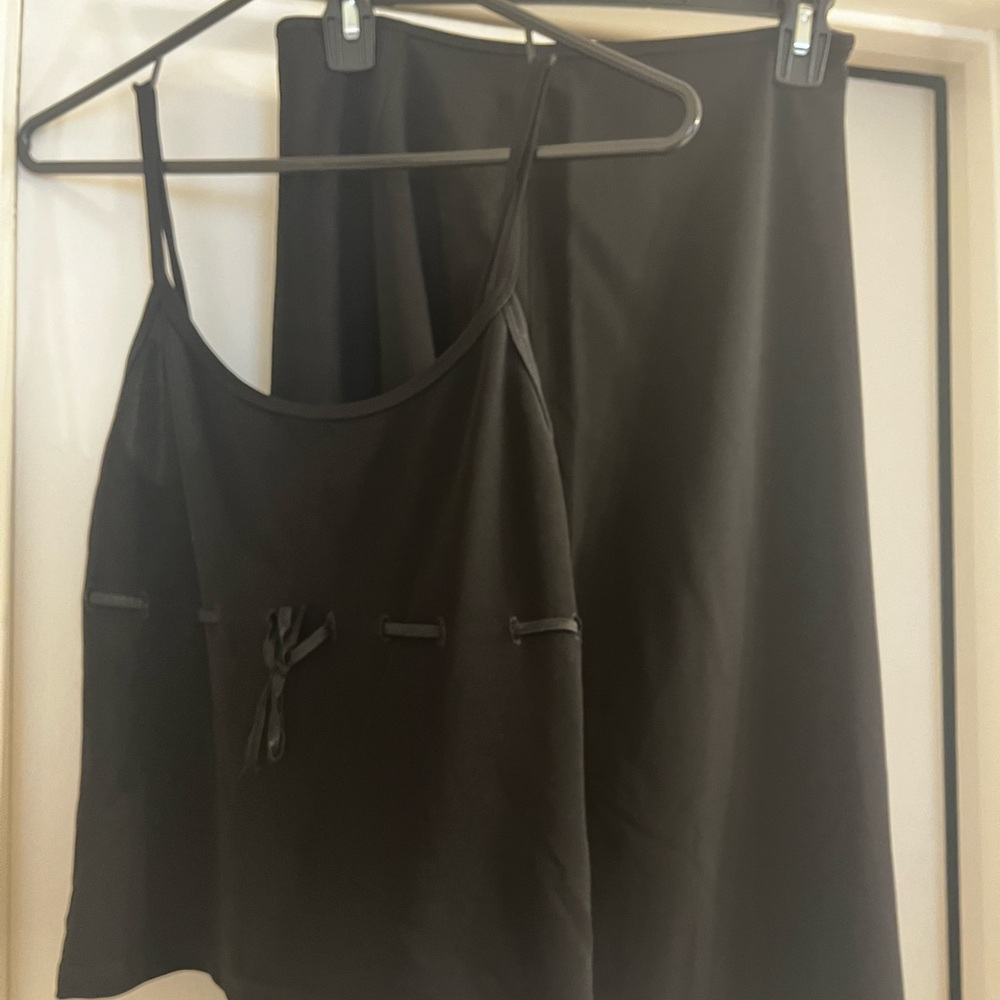 Vintage Bebe Two Piece Camisole and Skirt Set
